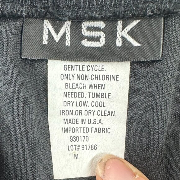 MSK Black Ruffle Midi Skirt - Picture 8 of 8